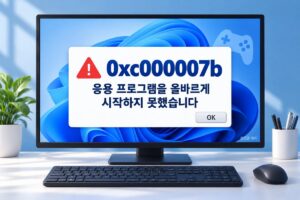 0xc000007b 응용 프로그램을 올바르게 시작하지 못했습니다