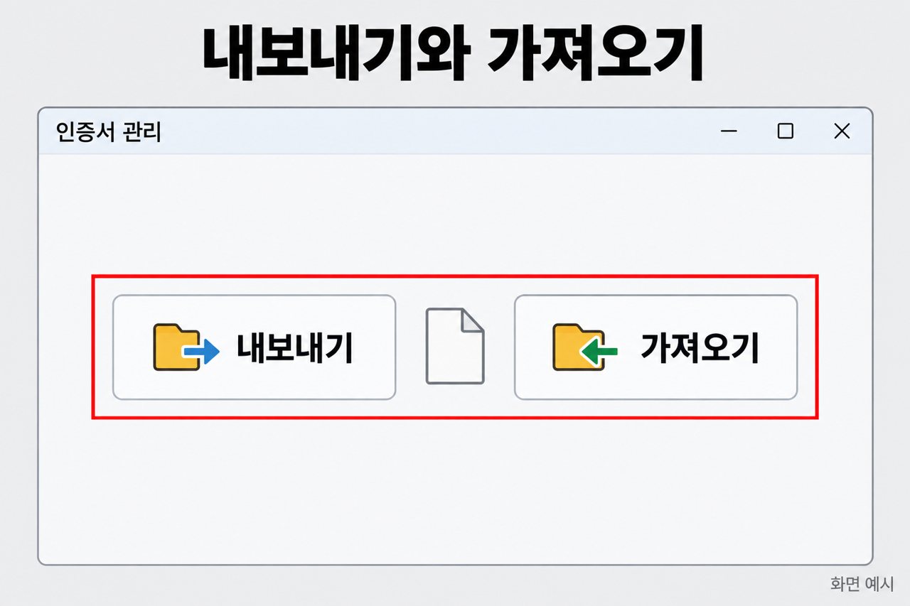 내보내기와 가져오기