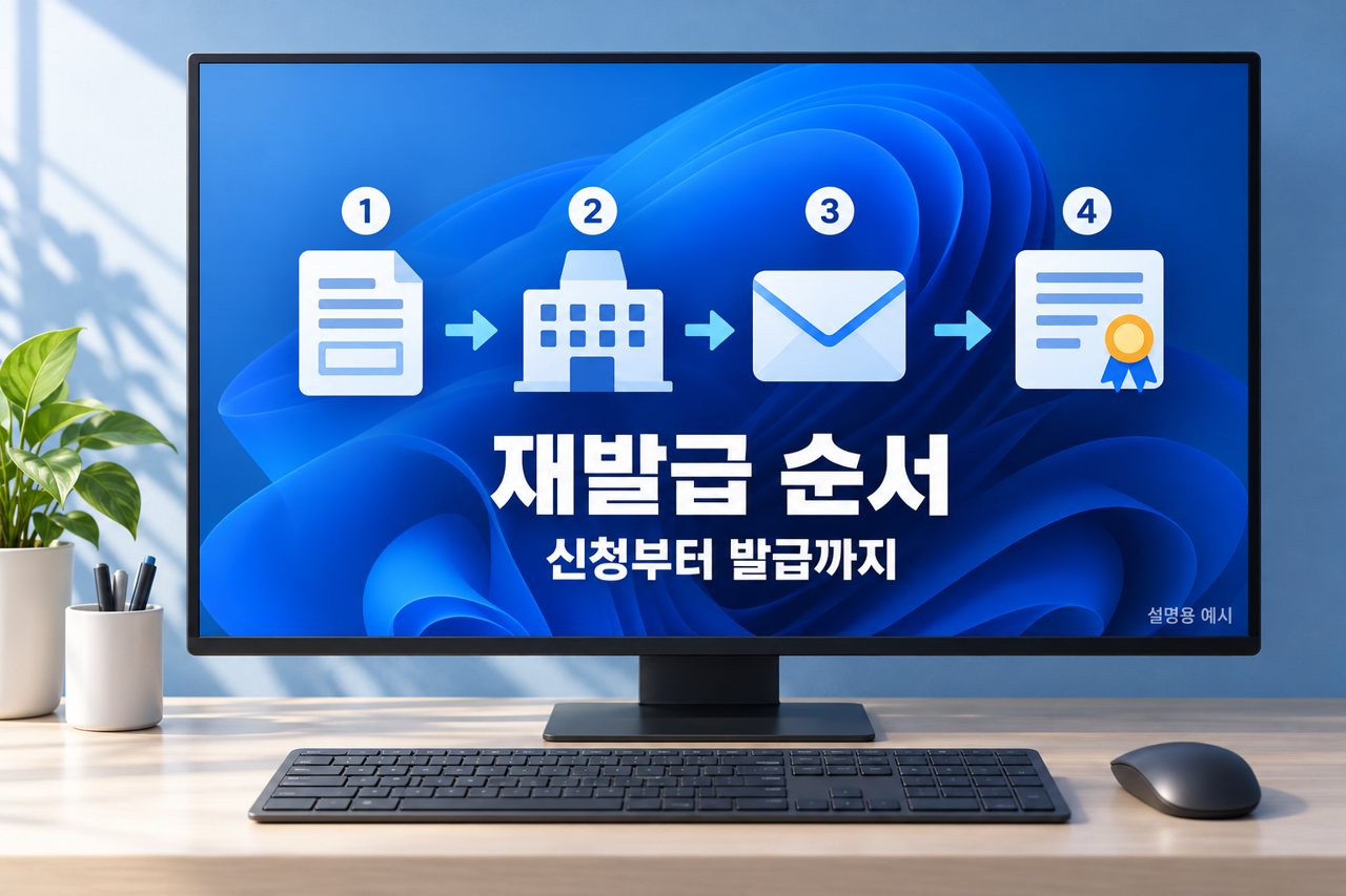 재발급 순서 신청부터 발급까지
