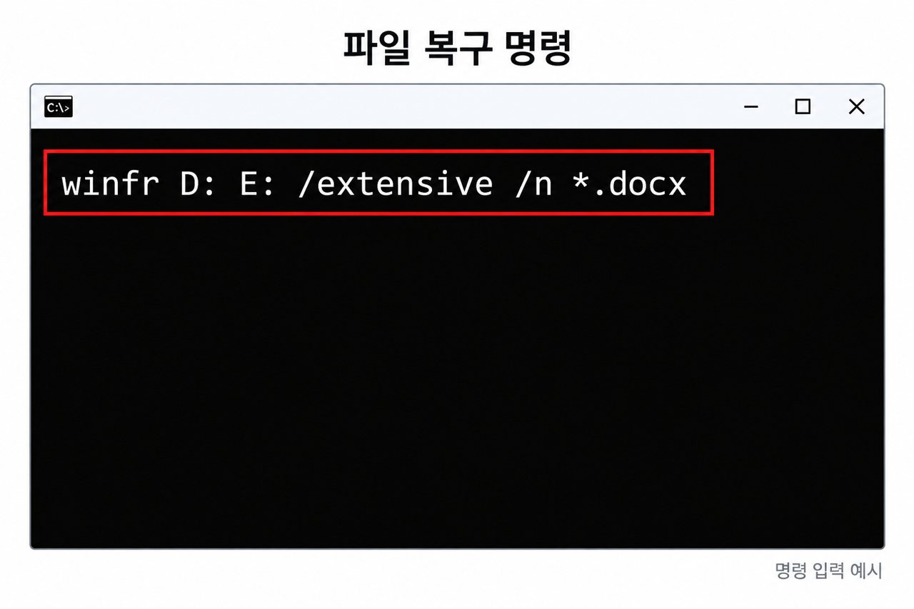 파일 복구 명령