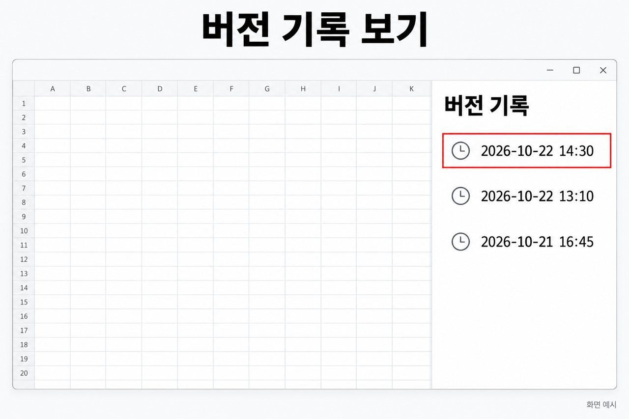 버전 기록 보기