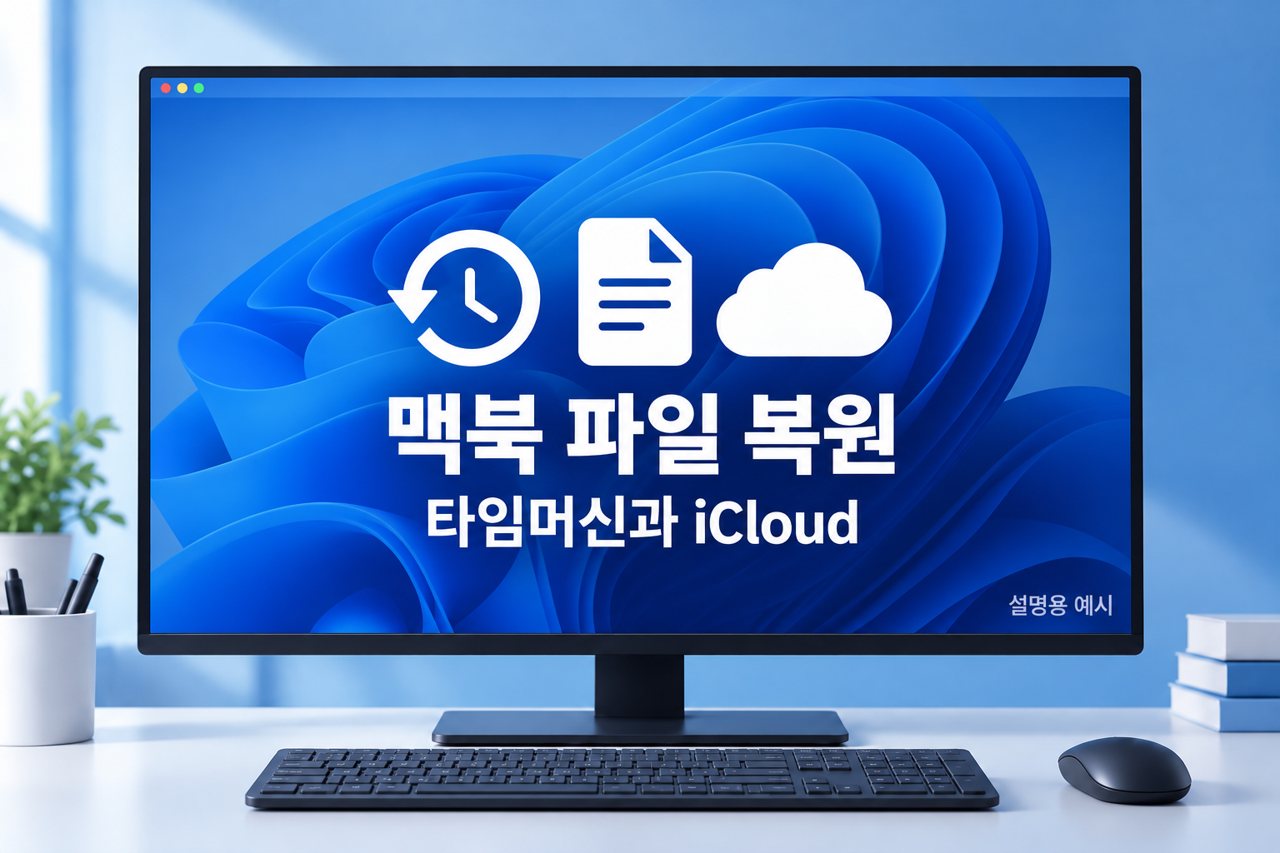 맥북 파일 복원 타임머신과 iCloud