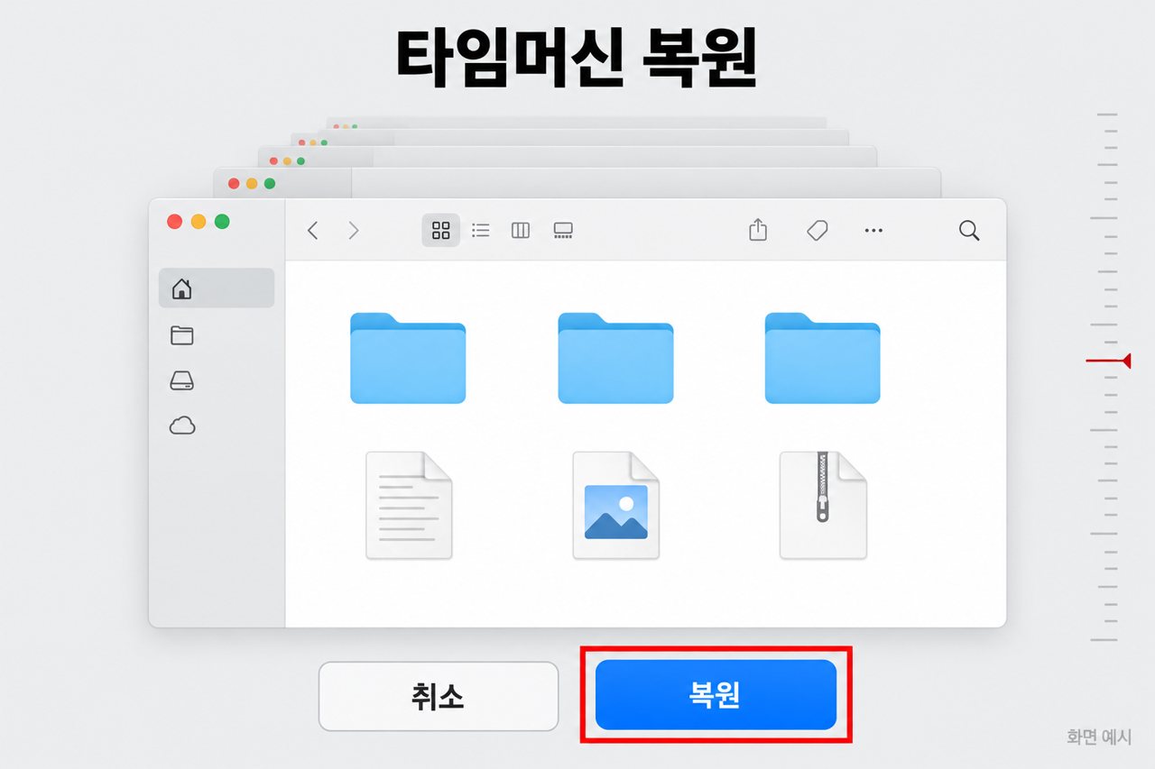 타임머신 복원
