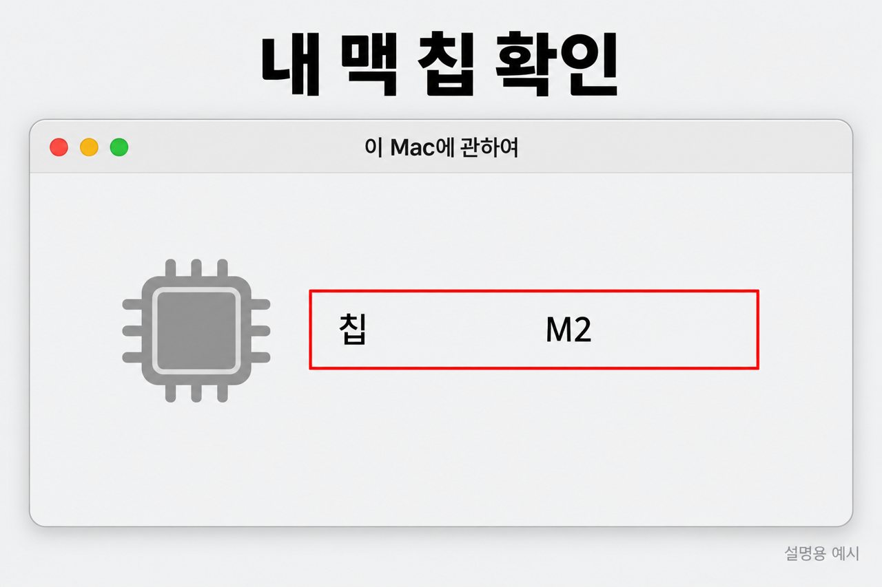 내 맥 칩 확인