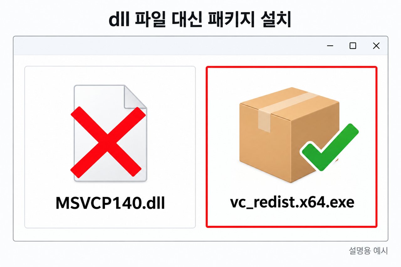 dll 파일 대신 패키지 설치