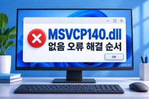 MSVCP140.dll 없음 오류 해결 순서