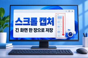 스크롤 캡처 긴 화면 한 장으로 저장