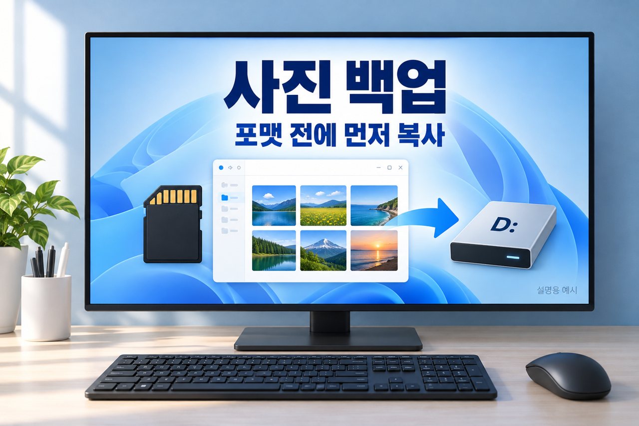 사진 백업 포맷 전에 먼저 복사
