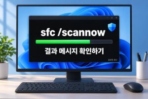 sfc /scannow 결과 메시지 확인하기