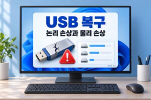 USB 복구 논리 손상과 물리 손상